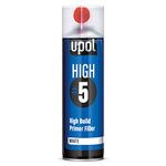 U-POL HIGH#5 - High Build Primer Filler 450 ml Aerosol, White