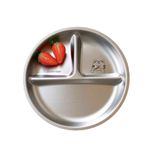 Basil Stainless Steel Plate for Kids - Kids Plates for Food with 3 Compartments - Dinner Plates for Baby - Unbreakable Dinner Plates - Ideal for Birthday, Return Gifting - BPA-Free - Wheel Tiger Plate
