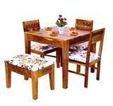 B. N. FURNITURE Solid Sheesham Wood Dining Table With Chair || Dining Table Set || Dinner Table For Dining Room Living Room Home And Office Furniture || Dining Room Furniture (Traditional 18)