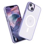 MATEPROX Magnetic Designed for iPhone 14 Plus Case, Compatible with MagSafe Ultra Slim an-ti Yellow Protective Translucent Matte Case Cover for iPhone 14 Plus Case 6.7" 2022(Light Purple)