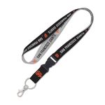 San Francisco Giants heather Lanyard w/detachable buckle 1", Black, Regular