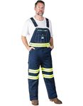 Walls Men's Liberty Hi-Vis Bib Overall, HI-VIS Yellow, 40/28