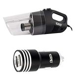 iGRiD Car Vacuum Cleaner and Dual Port USB Car Charger - Combo Pack of Car Accessories