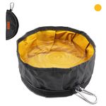 LumoLeaf Collapsible Dog Bowls for Large Dogs, 2000ml Portable Dog Water Bowl, Foldable Pet Food Feeding Dish for Travelling, Hiking, Camping with Zipper (8 Cups)