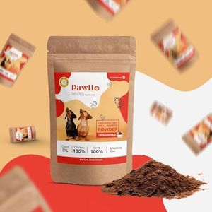 Pawllo 50GM- Pack 1 | Chicken Liver Meal Topper for Dogs & Cats | Natural Pet Supplement | Multivitamin Rich | Supports Joint, Gut, Skin & Heart Health | All Breeds & Life Stages | High Protein Powder
