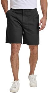 JMIERR Mens Cargo Shorts Cotton Carpenter Shorts Elastic Waist Work Shorts for Men Construction with Pockets Summer Clothes, M, Black