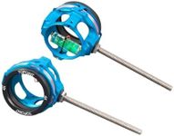 Archery Compound Bow Sight Aluminum Alloy 2X 4X 6X 8X Single Pin Scope Sight 0.019" Optical Fiber Magnification Lens for Hunting Shooting Accessory (4X, light blue)
