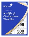 Silvine Cloakroom/ Raffle Tickets, Numbered 1-500 with Security Numbering. Ref CRT5555, Single