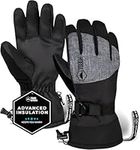 Tough Outdoors Winter Gloves - Waterproof Snow Gloves for Women and Men - Warm Womens and Mens Ski or Snowboard Gloves - Skiing & Snowboarding Gloves for Cold Weather - Large