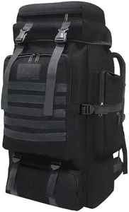 Wesoke 80L 100 liters Camping Hiking Backpack for Men, Extra Large Survival Hunting Backpack, Waterproof Big Molle Military Tactical Rucksack, Oversized Outdoor Sport Travel Daypack