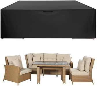 YISSVIC Patio Furniture Covers Waterproof Winter 95''L x 63''W x 39''H Large Outdoor Furniture Cover Heavy Duty Oxford Cloth Fits for 12 Seats