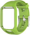 DaMohony Straps Compatible with Tomtom, Silicone 25mm Watch Band Quick Detach Replacement Accessories for Tomtom Runner 3/Runner 2/Spark 3/Adventurer/Golfer 2