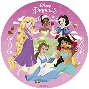 Dekora - Disco Decoración de Tartas de Cumpleaños Infantiles Princesas - 15,5 cm