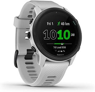 Garmin Forerunner 745, GPS per la corsa, Display MIP da 1,2", Distanza, Passo, Cardio, HRV, VO2max, Piani gratuiti per 5K, 10K e mezza, Musica, Garmin Pay, Notifiche (Whitestone)