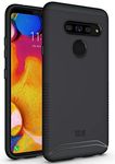 TUDIA Merge Designed for LG V40 ThinQ Case, Rugged Slim Dual Layer Shockproof Protective Phone Case for LG V40 ThinQ (Matte Black)