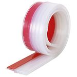 Door Draft Stopper Door Bottom Seal Strip - Self-Adhesive Under Door Sweep Weather Stripping, Anti-Noise, in Transparent, by SUNMON