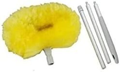 3 Pack - Removable and Washable Microfiber Ceiling and Fan Duster New Yellow