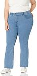 Riders by Lee Indigo Women's Plus Size Stretch No Gap Waist Bootcut Jean, Mist, 18W