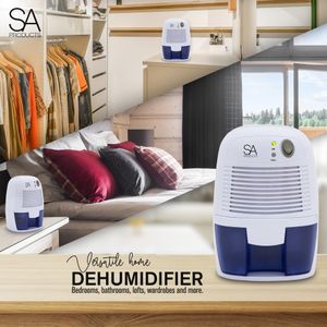 SA Products Dehumidifier, 500ml – Compact White Moisture Absorber