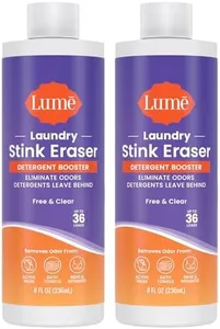 Lume Laundry Stink Eraser - Detergent Booster & Sink Soak - Eliminates Body Odor In Clothes - Odor Blasting Enzyme Blend - Makes Your Detergent Work Better - Free And Clear - 8 fluid ounces (2 Pack)