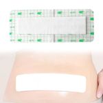 Film Wound Incision Island Dressing,Waterproof Bandage Gauze Absorbent Patche,Adhesive Shower Shield for After Surgery-6Pcs