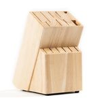 Coninx Knife Block RubberWood - Safe & Easy Universal Knife Block Solution - Convenient and Secure Knife Support Without Knives to Save Space and Find Your Knives Easily – Universal Knife Holder