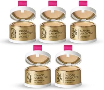 Style Edit Root Touch Up Powder (5 Pack) to Cover Up Dark Roots and Grays Between Salon Visits, Water Resistant, Non-Sticky, Compact And Mess-Free, Medium Blonde Hair Color (Total of 5)