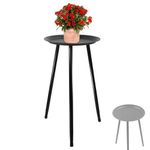 Indoor Plant Stand Flower Stand, Height 53cm Mid Century Planter Stand Plant Table, Heavy Duty Metal Tall Plant Holder, Modern Home Decor Small Round Table for Flower Pots Balcony Garden Office