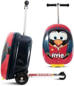 Flyte Zinc Kids Suitcase Scooter Perry The Penguin 18"