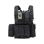 ATAirsoft Tactical Airsoft Paintball MOLLE RRV Assault VEST with pouches Black