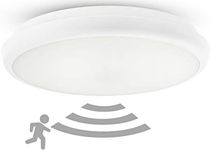 HUBER HML 21 HF LED Light with Motion Sensor 360° for Indoor and Outdoor Use I 21 W 2000 lm Ceiling Light with Motion Sensor I IP54 I Ceiling Lights Lamp