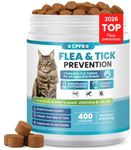 Chewable Flea Treatment for Cats Flea and Tick Prevention for Cats Chewables Fleas Chewables for Cat of All Breeds and Ages 400 Chewable Tablets