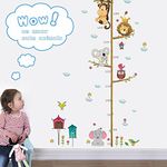 Tipi Tipi Tap Jungle Animal Safari Kids Growth Chart Wall Stickers Height Measurement Stickers Kids Room Decor Nursery Wall Art Kids Play Room Home D�cor Bedroom