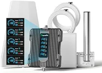 Cell Phone Booster for Home with LCD Display,Five-Band Cell Phone Signal Booster Up to 5,000 Sq.Ft,Boost 5G & 4G LTE for All U.S. Carriers - Verizon, AT&T, T-Mobile & More,FCC Approved