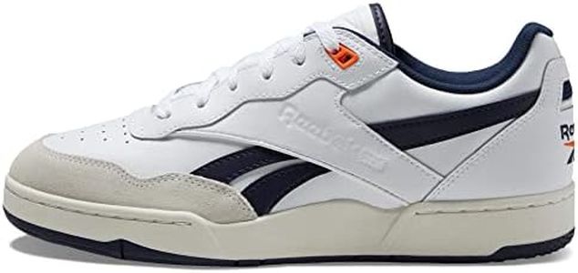 Reebok Unisex Adult BB 4000 II Basketball Shoe, White/Vector Navy/Chalk, 12 Women/10.5 Men
