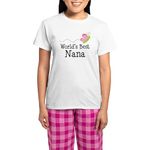 CafePress World's Best Nana Women's Light Pajamas Women's Novelty Cotton Pyjama Set, Comfortable PJ Sleepwear