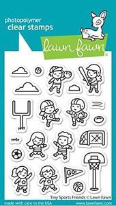 Lawn Fawn Clear Stamps 3"X4"-Tiny Sports Friends