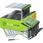 WorkDone 12-Pack 2.5-inch Drive Caddy - Compatible for Dell PowerEdge Servers - 14th Gen R440 R640 R740 R740xd R840 R940 R6415 XC - Tray Sticker Labels - Setup Manual - Selected Screws