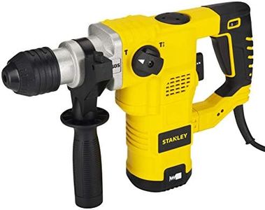 STANLEY STHR323K-IN 1250W 32mm 3 Mode L-Shape SDS-PlusHammer with Kitbox, 5.4Kg (Yellow and Black)