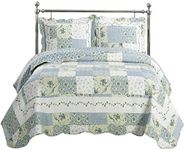 Royal Hotel Brea King Size, Over-Sized Coverlet 7pc Bedding Set, Luxury Microfiber Printed Quilt