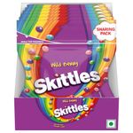 Skittles Wild Berry Chewy Fruit Candy Pack, Imported Bite-Size Berry Flavours (Berry Punch, Cherry, Raspberry, Strawberry & Melonberry),60 grams Pack of 6