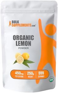 BulkSupplements.com Organic Lemon Powder - Natural Vitamin C Source, Fruit Powder, Lemon Flavoring - For Smoothies & Juice, Gluten Free - 450mg per Serving, 250g (8.8 oz)