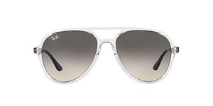 Ray-Ban RB4376 Pilot Sunglasses, Transparent/Grey Gradient, 57 mm