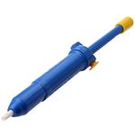 Tocypho 1 piece Large Plunger Desoldering Pump Solder Sucker with Locking Plunger Tin Gun Hand Tool for Iron Removal, Blue 12.8 in