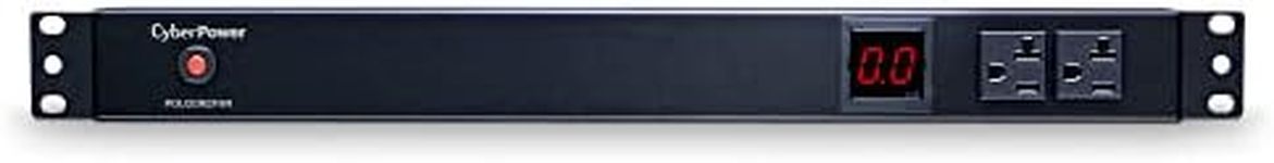 CyberPower PDU20M2F8R Metered PDU, 100-125V/20A, 10 Outlets, 1U Rackmount