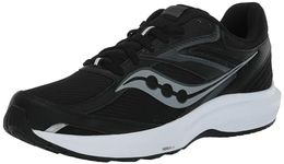 Saucony Men's Cohesion 17 Running Shoe, Black/White, 10.5W US