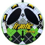 RAVE Sports Frantic Boat Towable Tube for 2 Riders, Green/White, 56"