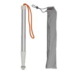 White Blind Cane, Walking Canes, Blind People Gadgets, Telescopic Blind Walking Stick, Anti Slip Shockproof Blind Reflective Guide Cane with Storage Bag