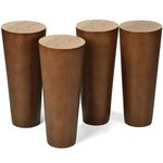 AORYVIC Wood Furniture Legs 6 inch Round Couch Legs Universal Sofa Replacement Legs for Loveseat Futon Dresser Set of 4