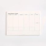 Weekly Planner - 60 Sheets - 245 x175mm Schedule Notepad Office Study Memo Message Can Tear Non-Adhesive for Home, Work, Office, Study, Productivity, Planning and Organising